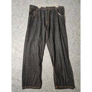 Joker Jeans Mens 40x32 Black Baggy Hip Hop Denim